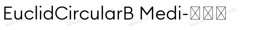 EuclidCircularB Medi字体转换